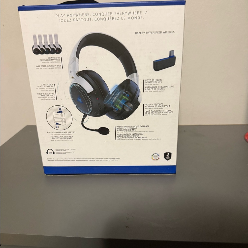 Razer Black and Blue Gaming Headset